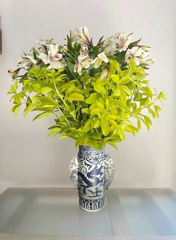 Alstroemerias & jarrón chino