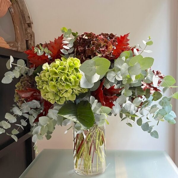 Otoñal con Hortensias
