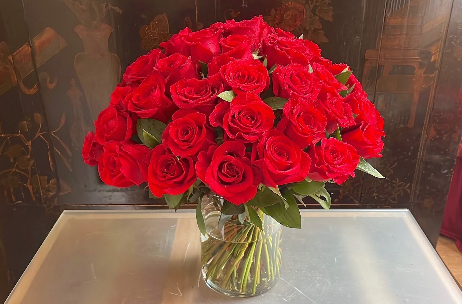 Arreglo mediano de Rosas rojas