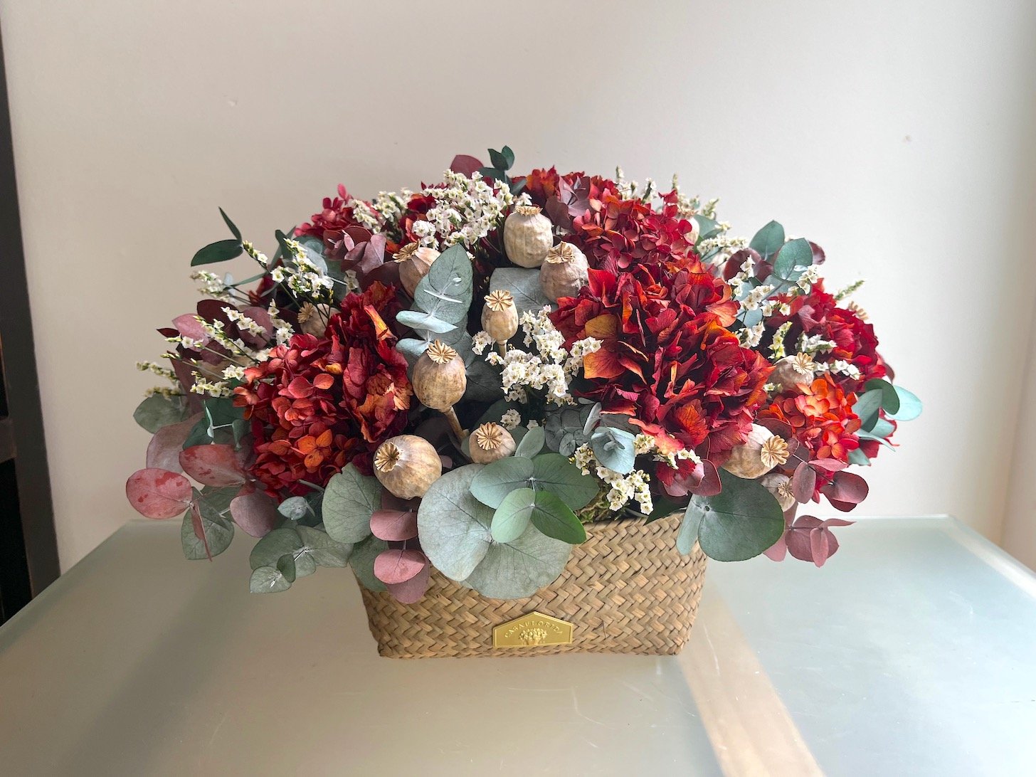 Hortensias y otras flores