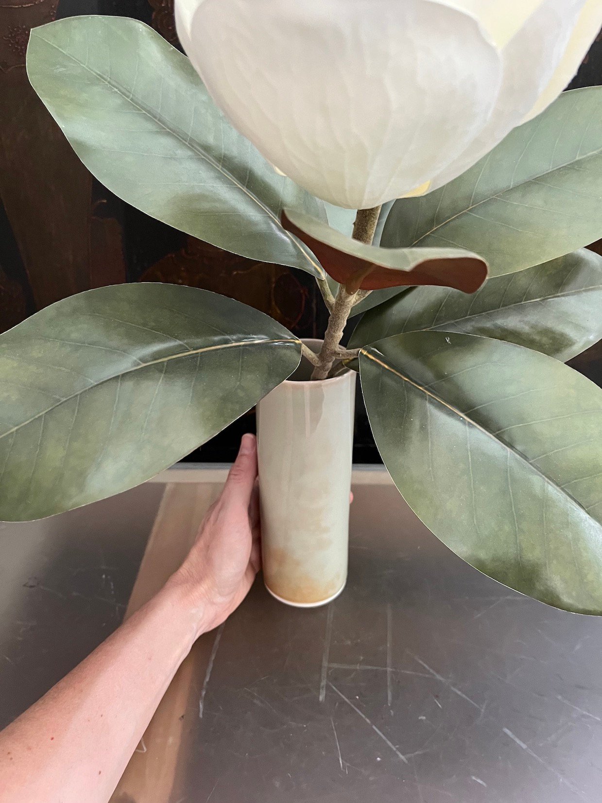 Magnolia de tela - Imagen 6